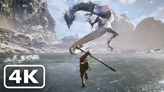 Black Myth WuKong  Dragon amp Wolf Demon Boss Fight 4K 60FPS [upl. by Alrac]