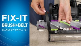 How to Fix the Brush Roll and Belt on your BISSELL® Cleanview® Swivel Pet Vacuum [upl. by Wattenberg]