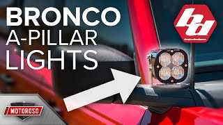 Baja Designs Bronco APillar LED Kits  Details and Install Guide [upl. by Tray]