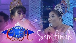 Its Showtime Miss Q amp A Semifinals Elsa Droga vs Melanie Kalalabsatan  Di Ba Teh Ganern [upl. by Ruhnke641]