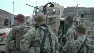 US Soldiers On Patrol With Afghan Police  US Soldiers Mentor Afghan Military Police [upl. by Yonit23]