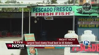 Largest food stamp fraud bust in US history announced after flea market raid in Hialeah [upl. by Aleemaj77]