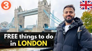 All the FREE places in LONDON  City Tour Vlog 3 [upl. by Warfield]