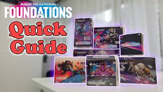 Showing whats inside every MTG Foundations Box foundations [upl. by Darla]