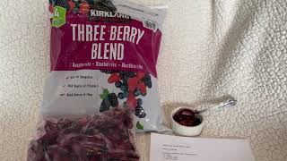 Kirkland Three Berry Blend  Berry Cobbler Recipe [upl. by Ahsiet]