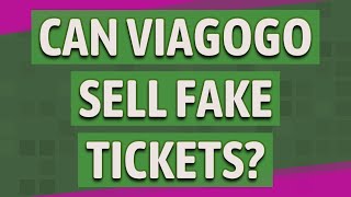 Can viagogo sell fake tickets [upl. by Sukin]