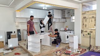 Construction of Khosrow and Narges kitchen cabinets [upl. by Pineda]