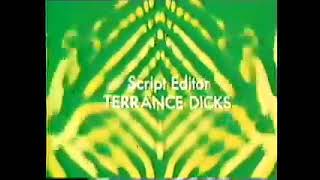 19841001 Doctor Who Spearhead from Space 1 green end credits ABC Australia [upl. by Amesari251]