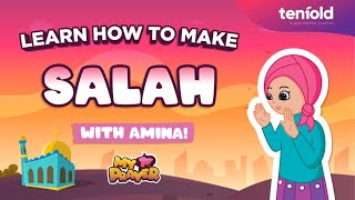 How to Pray Salah with Amina  My First Prayer for kids [upl. by Atiuqin322]