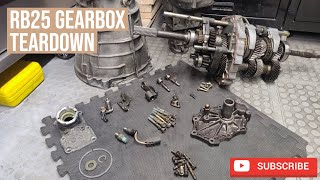 Nissan Skyline RB25 Gearbox Teardown [upl. by Noyes354]