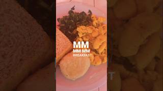 Jamaican breakfast😋 Ackee n saltfish callaloo dumplin😋 travel food vlog jamaica [upl. by Icyac]