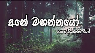 Ane Mahaththayo Asanka Priyamantha Peiris [upl. by Noyek6]