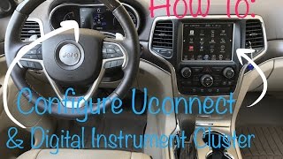 How To Configure Uconnect Infotainment System  2016 Jeep Grand Cherokee [upl. by Leanna]