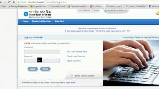 wwwonlinesbicom How to login into State bank of india  SBI [upl. by Goodspeed740]