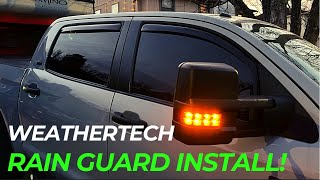 Weathertech Rain Guard Install [upl. by Ky]