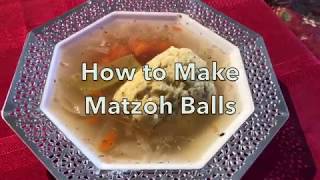 How To Make Matzoh Balls [upl. by Llenwahs]