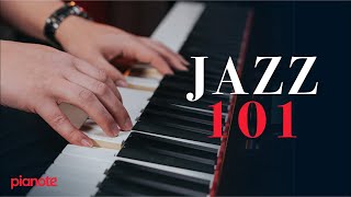 Jazz Piano 101 Beginner Piano Lesson [upl. by Binnie901]