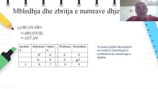 Klasa 8  Matematike  Mbledhja dhe zbritja e numrave dhjetor [upl. by Rodrick]