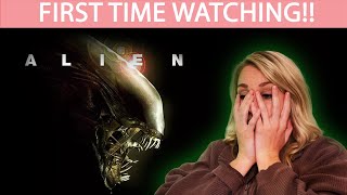 ALIEN 1979  MOVIE REACTION  FIRST TIME WATCHING [upl. by Alfi]