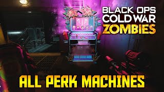 Die Maschine  All Perk Machine Locations Walkthrough Black Ops Cold War Zombies [upl. by Dierolf101]