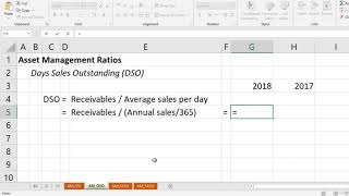 Calculate the Days Sales Outstanding in Excel  PART 02  IVA Works [upl. by Jaquiss46]