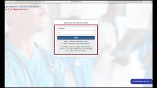 How to Login with American Health Care Academy [upl. by Granoff]