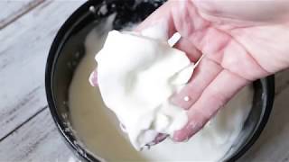 Cornstarch Slime AKA Oobleck  the easiest safe slime No glue or borax [upl. by Ayotl]