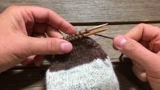 Basic Sock Tutorial Part 2  The Heel Flap and Turn [upl. by Cthrine]