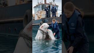 Baby dolphins heartfelt plea to sailor to save his injured mother animals [upl. by Aicenav307]