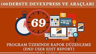 DevExpress Ders 69 Program Üzerinde Rapor Düzenleme End User Edit Report [upl. by Notxarb]