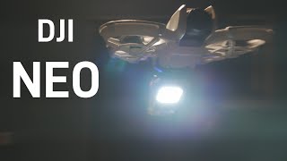 Flying DJI Neo at Night With a Flash Light [upl. by Alios]