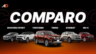 2021 Toyota Fortuner vs Nissan Terra vs Mitsubishi Montero vs Ford Everest vs Isuzu muX SUV Comparo [upl. by Moreland88]