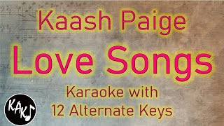 Love Songs Karaoke  Kaash Paige Instrumental Original Lower Higher Male Key [upl. by Aliekahs390]