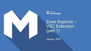 Getting Started with Zowe Explorer Part 1 [upl. by Ahsiem]