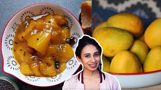 How To Make South Indian Style Mango Chutney  Sweet and Spicy Mango Chutney Recipe [upl. by Kelula959]