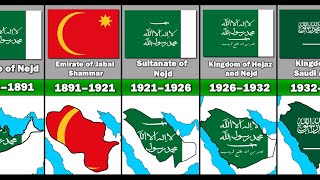 Evolution of Saudi Arabian Flag and Territory [upl. by Dail]