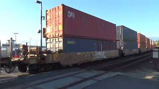 Southbound BNSF Intermodal Train BLAST THROUGH the Steilacoom Ferry Terminal Railroad Crossing [upl. by Obediah]