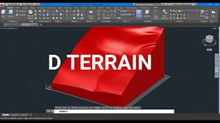 HOW TO MAKE 3D TERRAIN MODEL IN AUTOCAD 3D [upl. by Idolah]