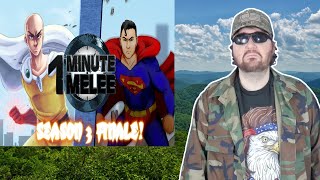 One Punch Man vs Superman  One Minute Melee S3 Finale HDC  Reaction BBT [upl. by Lemay]