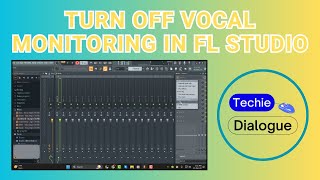 How to Turn Off Vocal Monitoring in FL Studio [upl. by Annaillil]