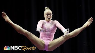 Riley McCusker dominates on bars sits in 4th at US Nationals  NBC Sports [upl. by Fairley]