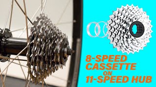 Cassette Spacers 8 Speed on 11 Speed Hub [upl. by Eatton414]