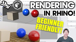 Getting Started RENDERING in Rhino  Beginners Start Here [upl. by Olag640]