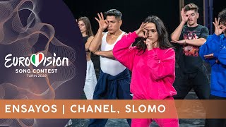 CHANEL ensaya SLOMO con KYLE HANAGAMI para EUROVISIÓN 2022  ENTREVISTA [upl. by Trilbie]