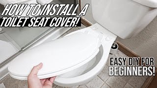 DIY How To Install amp Replace A Toilet Seat Lid amp Cover For Beginners [upl. by Hahseram]