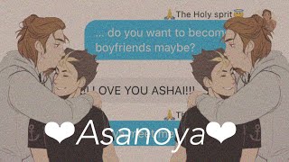 Haikyuu Texts  Asanoya  ✨wholesome💖 [upl. by Lorain]