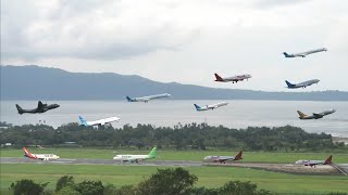 Nonton Pesawat Terbang Antri Landing dan Take Off di Bandara Pattimura Ambon Maluku Plane Spotting [upl. by Adev]