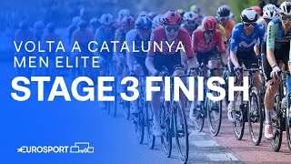 PHENOMENAL PERFORMANCE 🤩  Stage 3 Finish Volta a Catalunya 2024  Eurosport Cycling [upl. by Anael460]