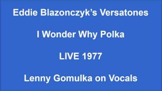 Eddie Blazonczyks Versatones  I Wonder Why Polka LIVE 1977 [upl. by Airoled]