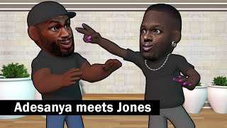 Adesanya meets Jon Jones [upl. by Peta]